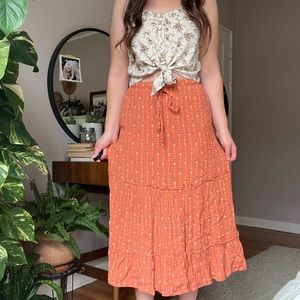 Orange skirt